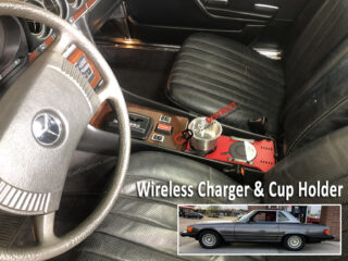 IMG_8608 R107 C107 SL SLC Mercedes-Benz Cup Holder Red Charger 4