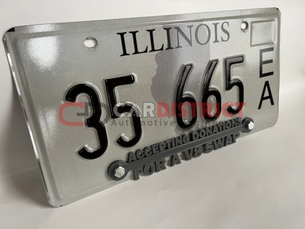 Accepting Donations for a V8 Swap car LICENSE PLATE FRAME custom text - Image 5