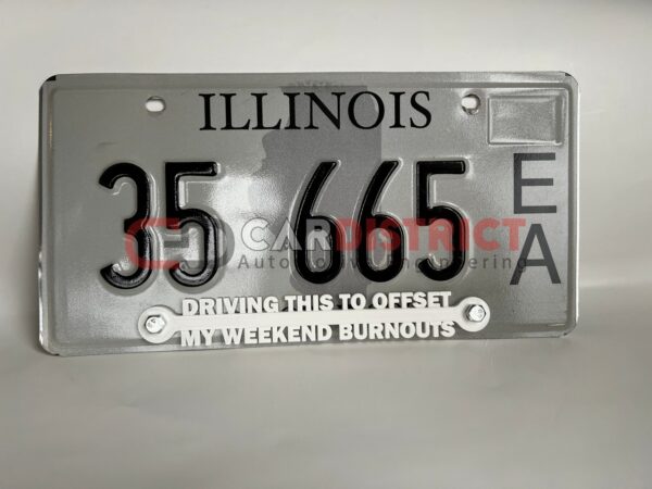 Driving this to offset my weekend burnouts Custom License Plate Frame