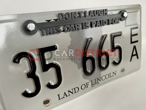 Don't Laugh This Car Is Paid For LICENSE PLATE FRAME custom text