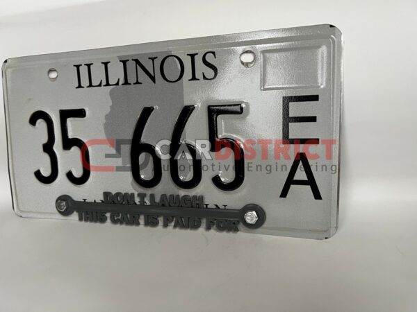 Don't Laugh This Car Is Paid For LICENSE PLATE FRAME custom text