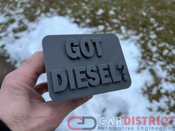 GOT DIESEL Tow Hitch Cover Jeep Cherokee Wrangler TDI Volkswagen Touareg Audi Q7 Porsche Bluetech Mercedes F-250 F-350 Sprinter Ram Titan Silverado - Image 4