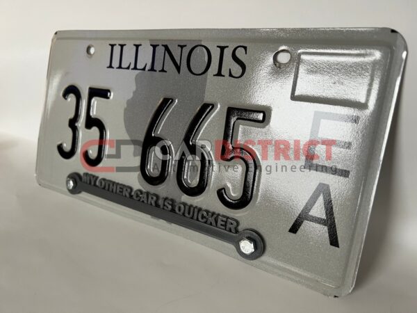 My Other Car is Quicker LICENSE PLATE FRAME custom text