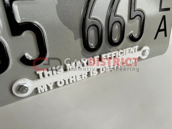 This Maybe Efficient My Other is Defficient LICENSE PLATE FRAME custom text - Image 4