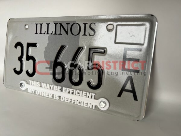 This Maybe Efficient My Other is Defficient LICENSE PLATE FRAME custom text - Image 5