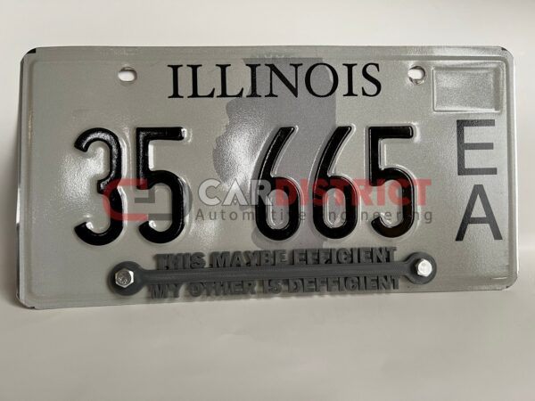 This Maybe Efficient My Other is Defficient LICENSE PLATE FRAME custom text - Image 9