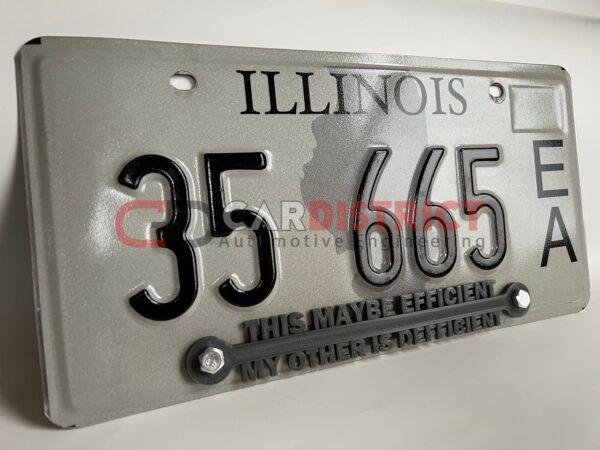 This Maybe Efficient My Other is Defficient LICENSE PLATE FRAME custom text - Image 10