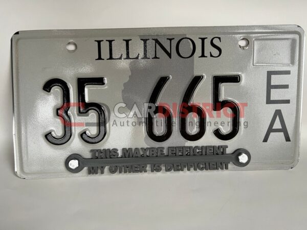 This Maybe Efficient My Other is Defficient LICENSE PLATE FRAME custom text - Image 13