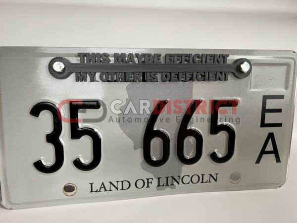 This Maybe Efficient My Other is Defficient LICENSE PLATE FRAME custom text - Image 14