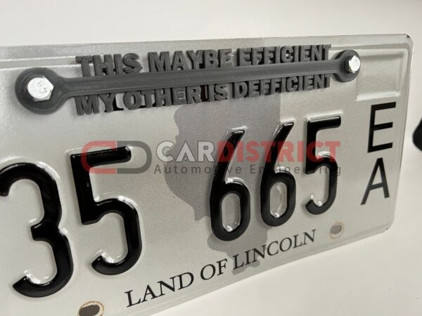 This Maybe Efficient My Other is Defficient LICENSE PLATE FRAME custom text - Image 15