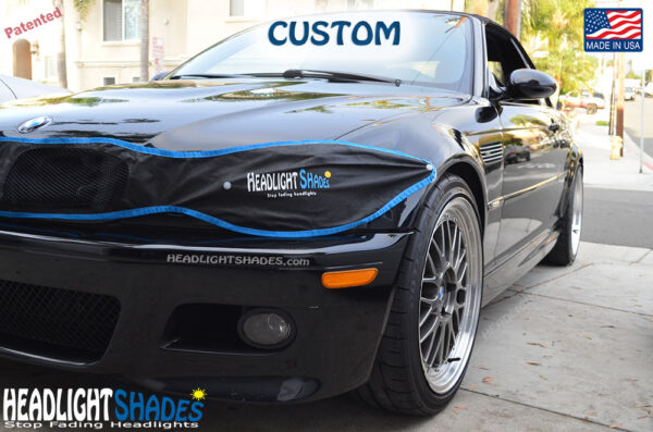 BMW 3-Series CUSTOM Headlight Shades | E46 M3 330Ci 325Ci 325i 328i | Sun UV Covers to Prevent Fading Headlights