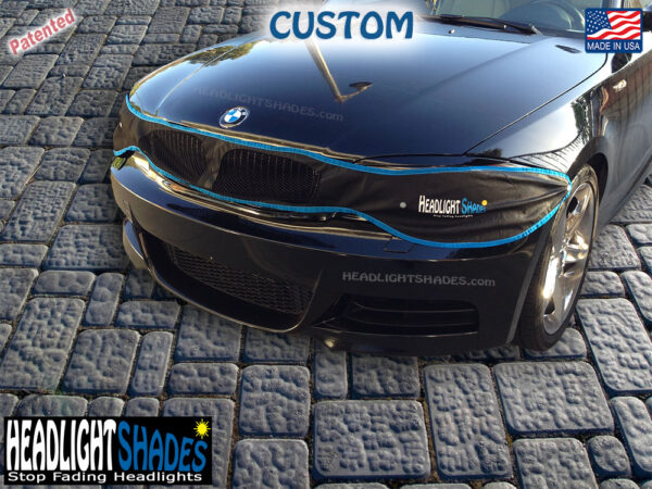 BMW 1-Series CUSTOM Headlight Shades | E82 E88 1M 135i 128i | Sun UV Covers to Prevent Fading Headlights