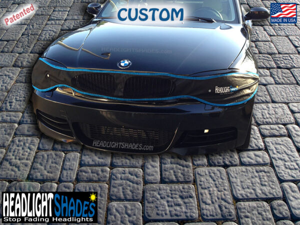 BMW 1-Series CUSTOM Headlight Shades | E82 E88 1M 135i 128i | Sun UV Covers to Prevent Fading Headlights - Image 2