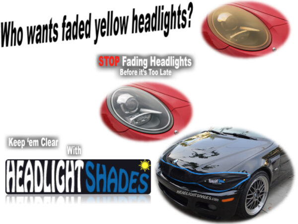 BMW 3-Series CUSTOM Headlight Shades | E46 M3 330Ci 325Ci 325i 328i | Sun UV Covers to Prevent Fading Headlights - Image 6