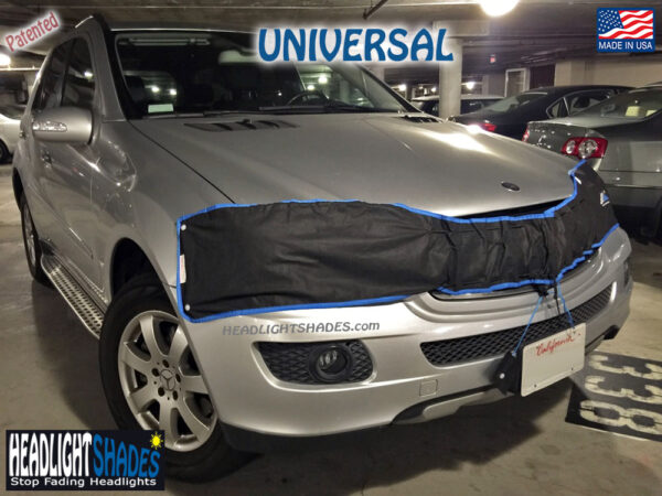 Universal Headlight Shades - Sun UV Covers to Prevent Fading Headlights | Fits All Cars - Image 3